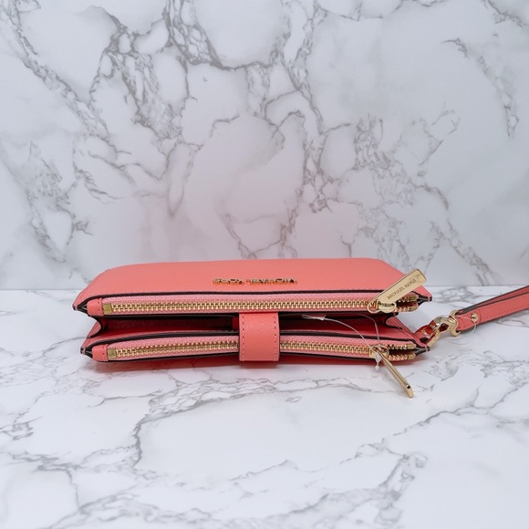 Michael Kore JST Large Double Zip Wristlet - Picture 6 of 7